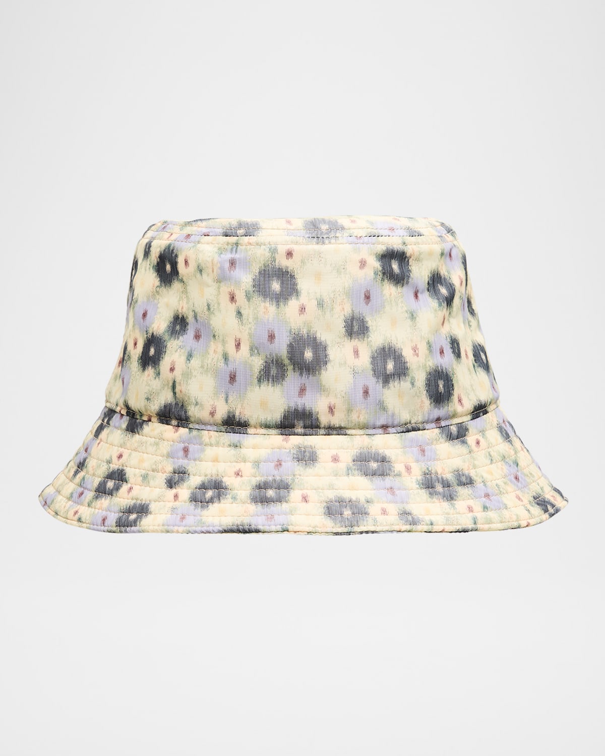 Burberry Equestrian Knight Design Floral Bucket Hat In Eccles Ip Pattern