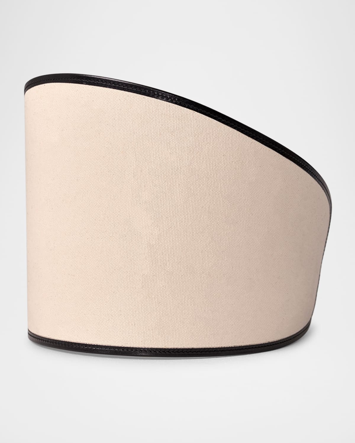 Dehanche Undone Linen Canvas & Leather Corset