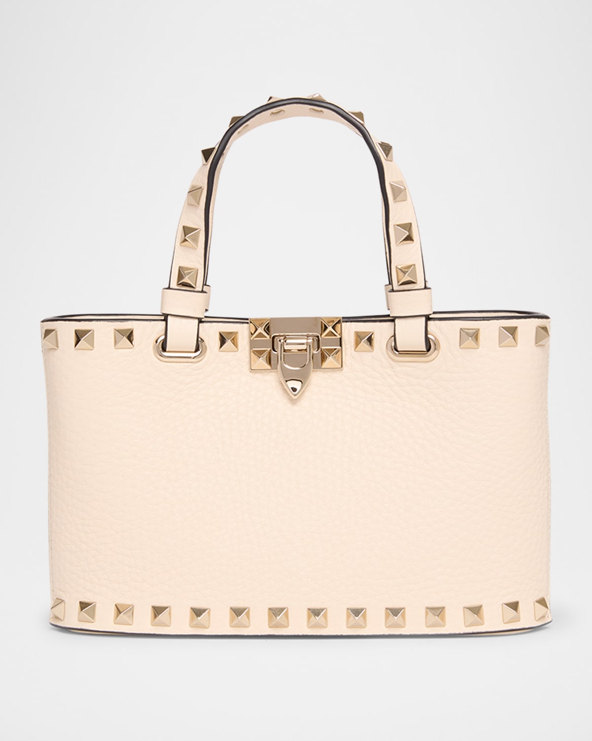 Valentino Mini Rockstud Leather Tote Bag
