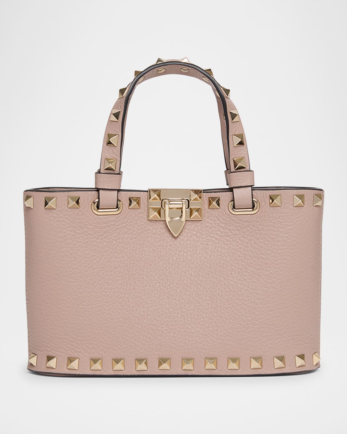 Valentino Mini Rockstud Leather Tote Bag