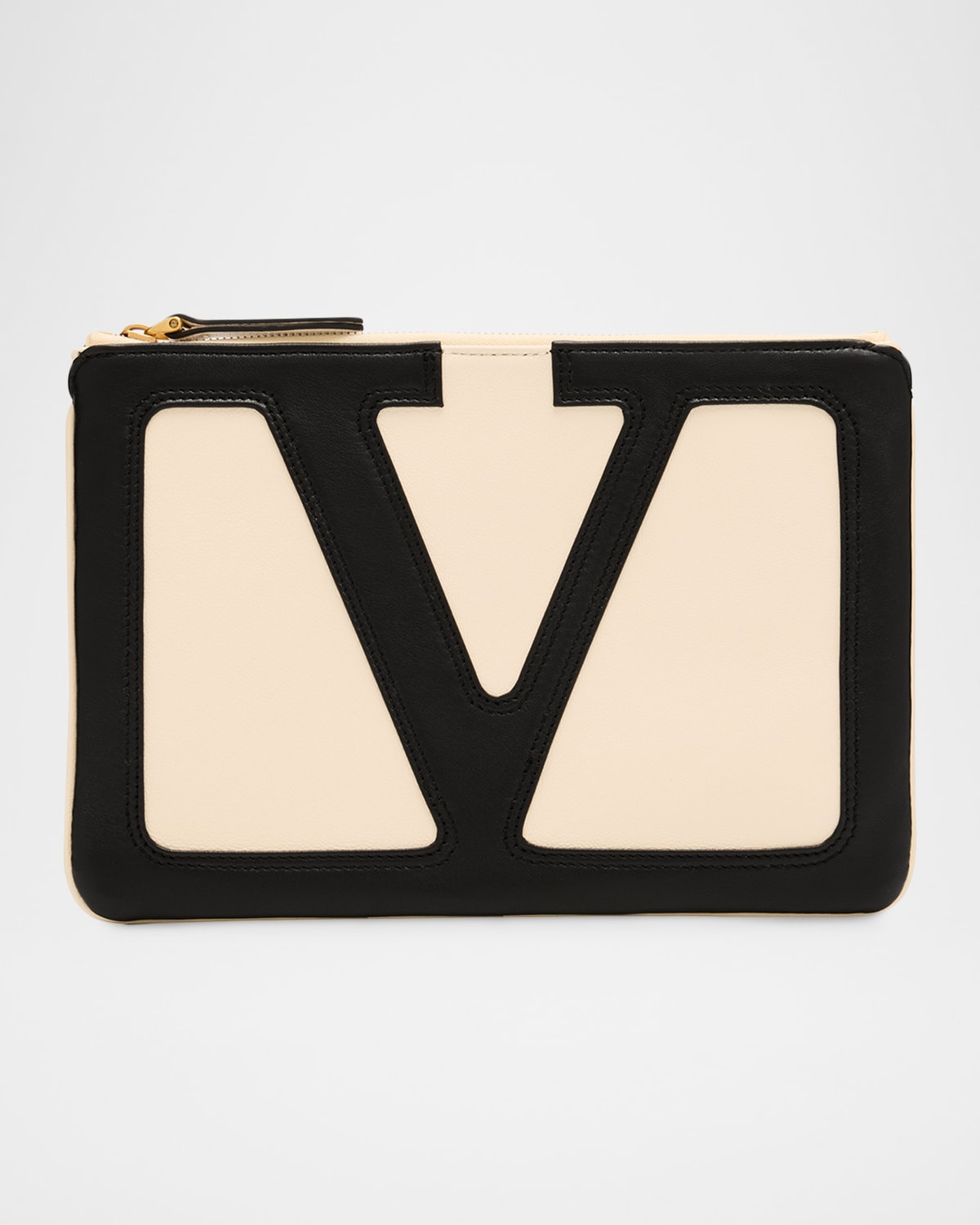 Valentino Garavani Viva Superstar Leather Envelope Clutch Bag