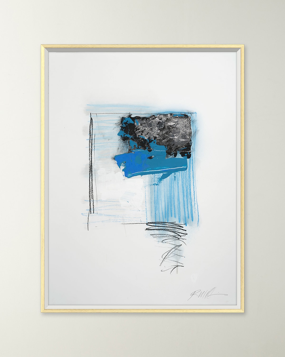 RFA FINE ART BLUE LINES 2 GICLEE ON PAPER BY ROBERT ROBINSON 