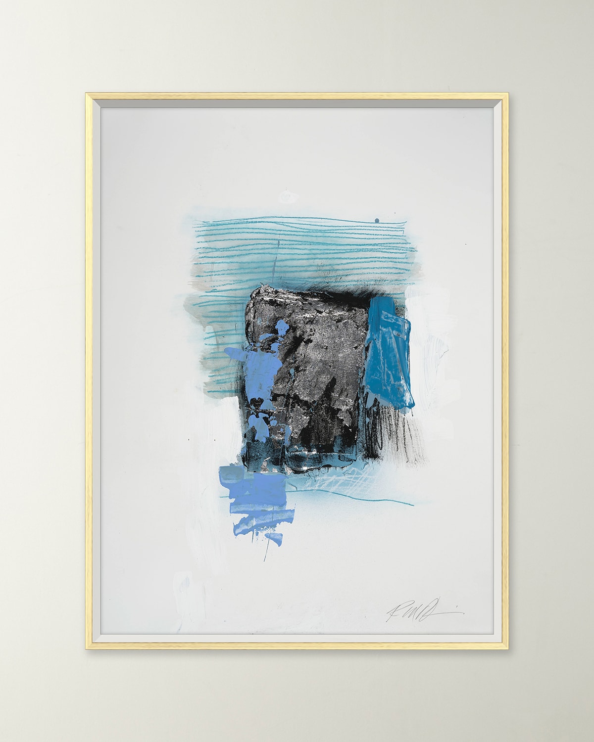 RFA FINE ART BLUE LINES 4 GICLEE ON PAPER BY ROBERT ROBINSON 