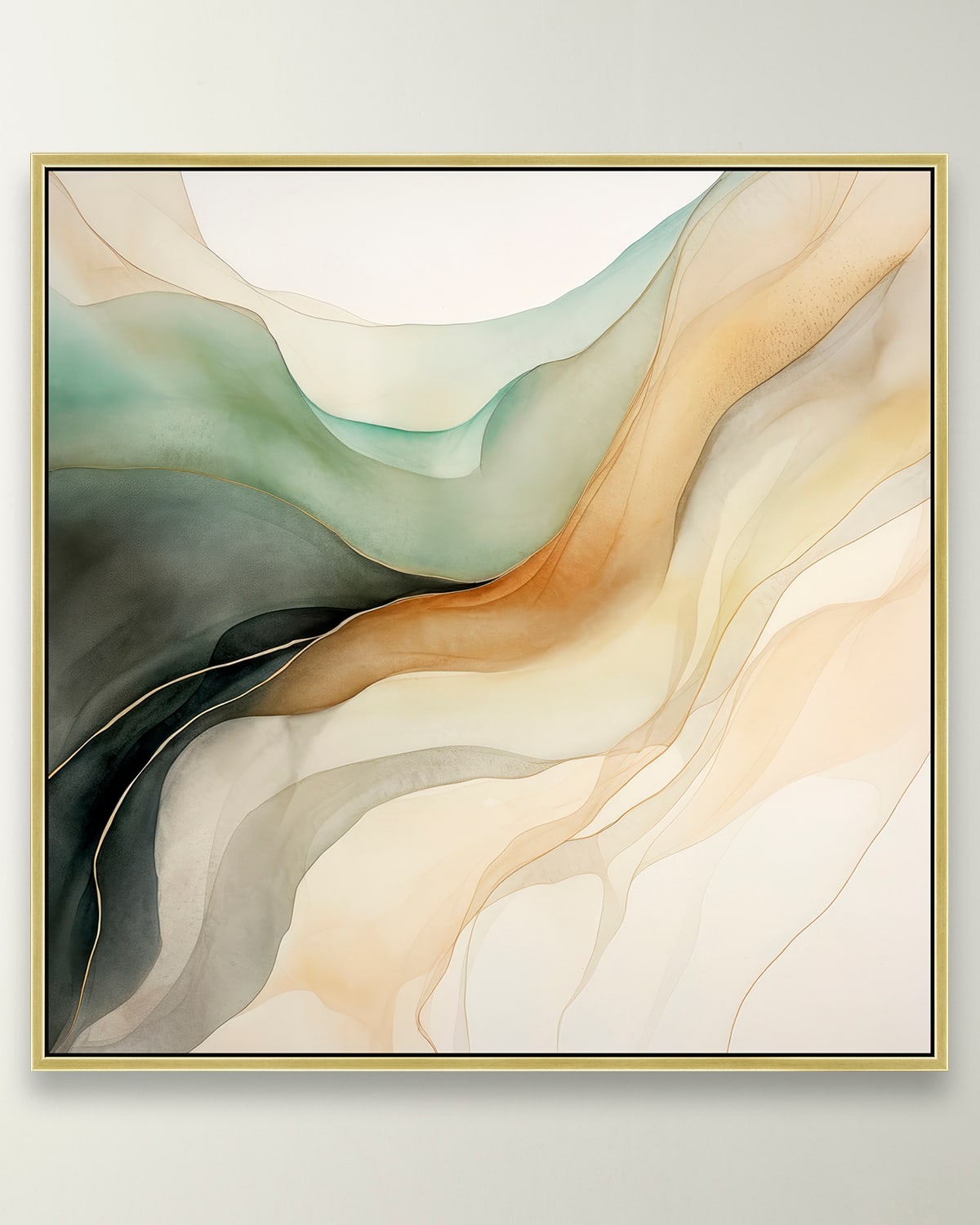 Prestige Arts Guilded Greens 4 Framed Giclee