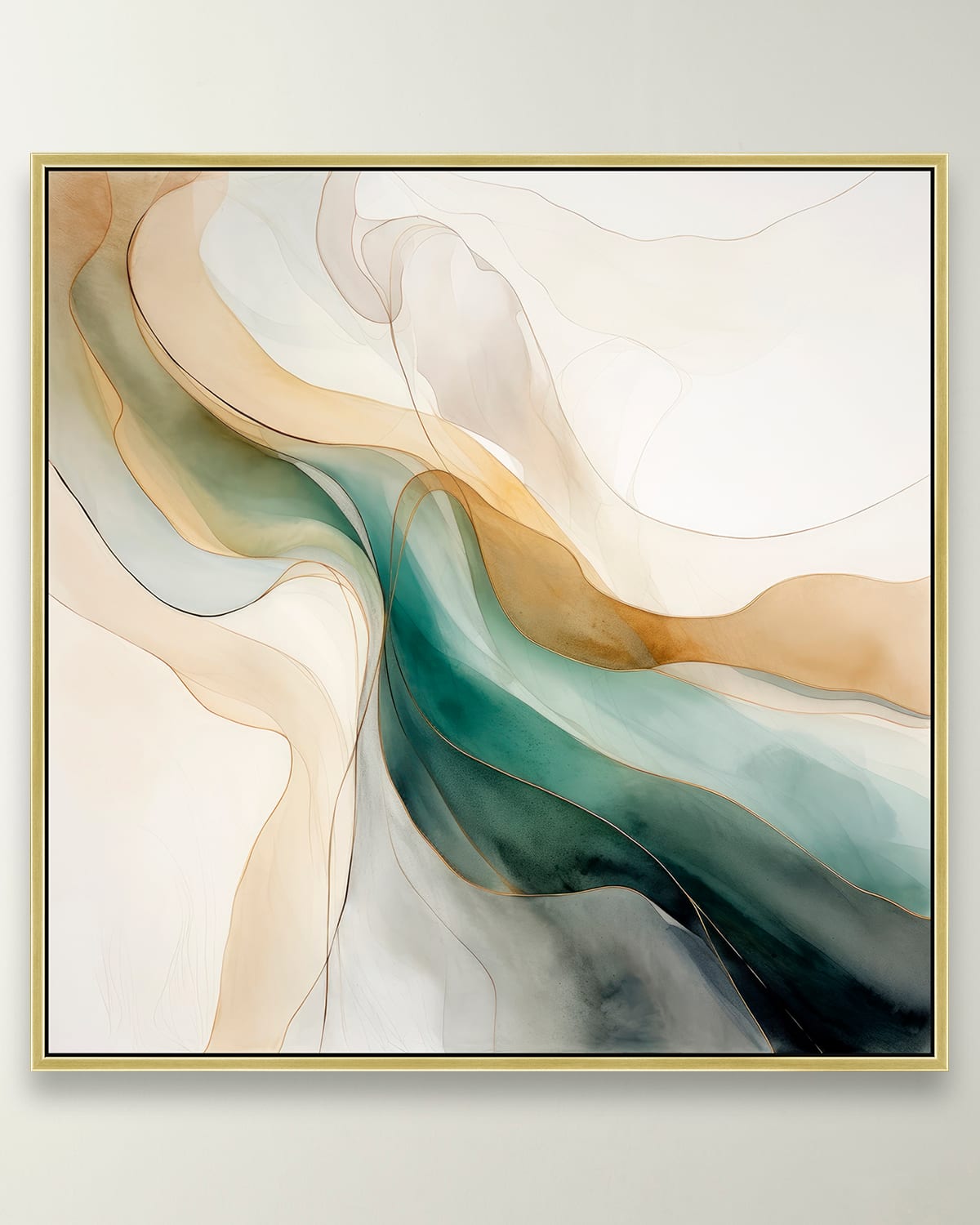 Prestige Arts Guilded Greens 3 Framed Giclee