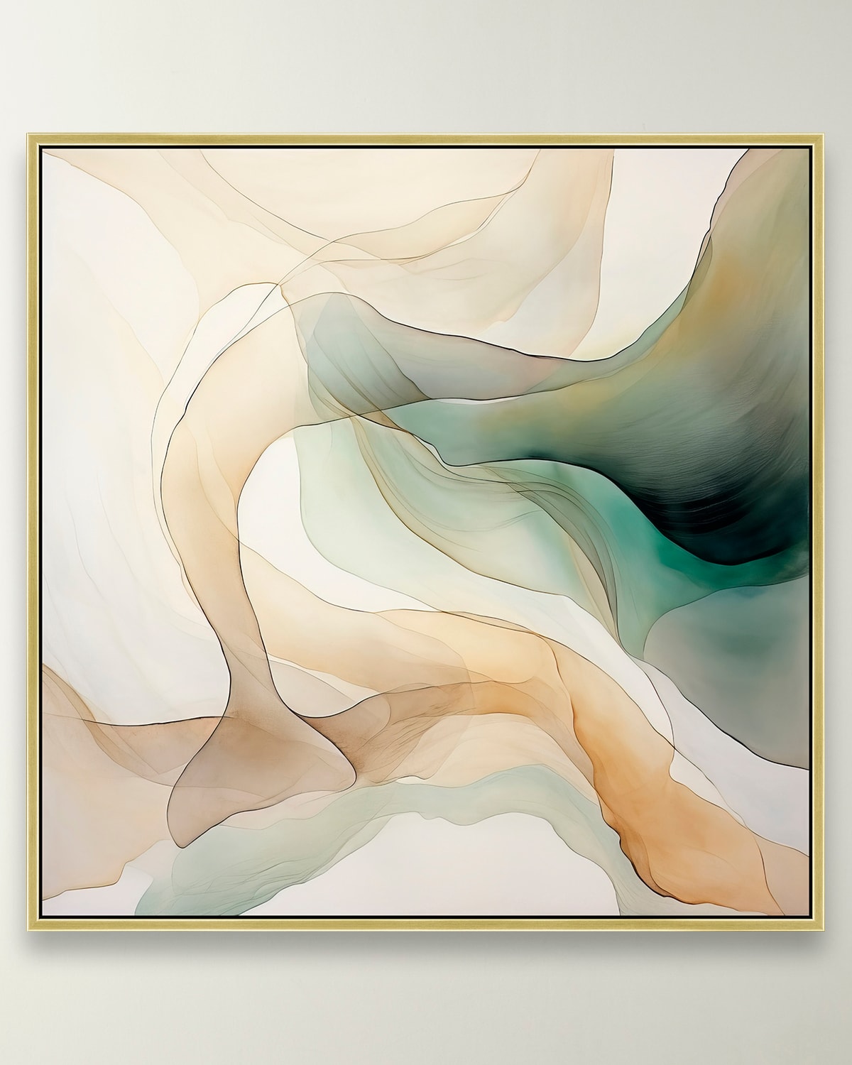 Prestige Arts Guilded Greens 2 Framed Giclee