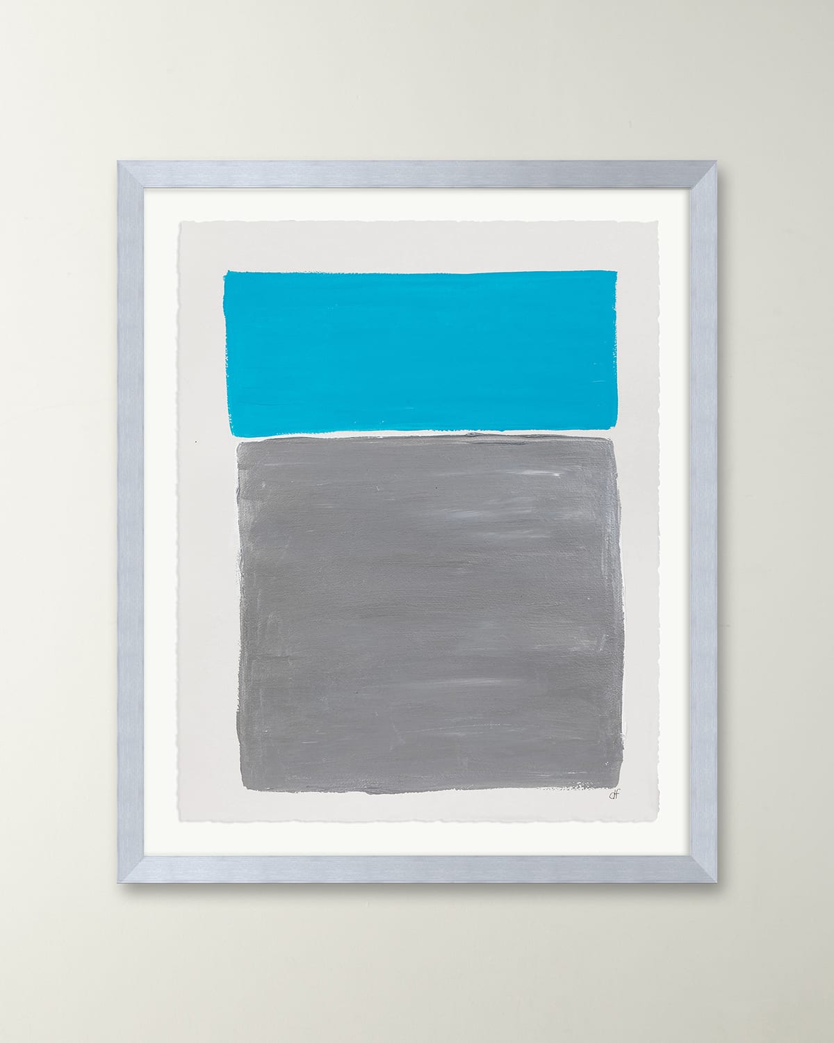 Rfa Fine Art Platinum Sky 2 Framed Acrylic Painting By Deborah Fine In Multi