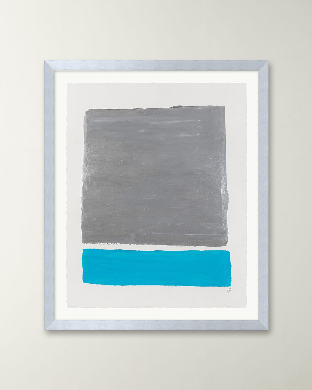 Rfa Fine Art Platinum Sky 1 Framed Acrylic Painting By Deborah Fine In Multi