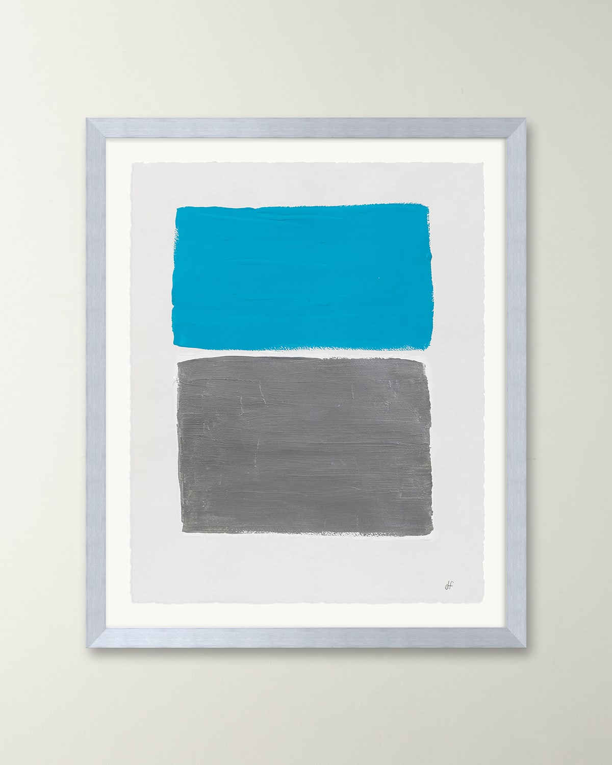 Shop Rfa Fine Art Platinum Sky 3 Framed Acrylic Painting By Deborah Fine In Multi