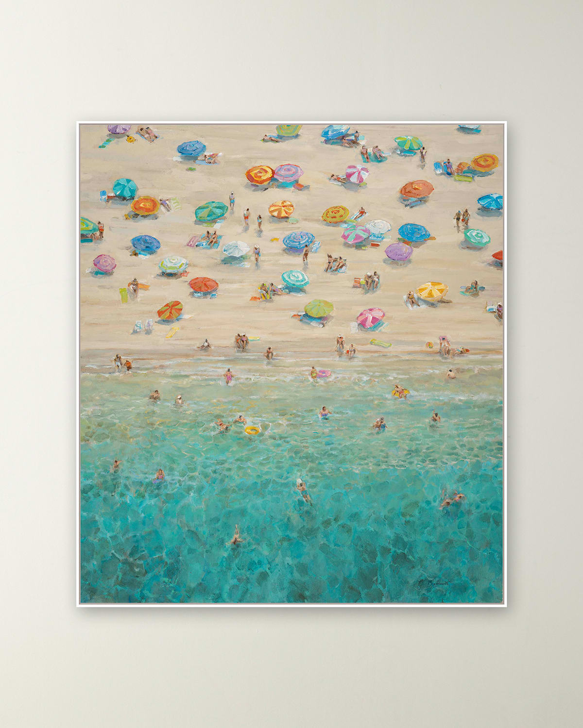 RFA FINE ART BEACH PARTY GICLEE ON GALLERY-WRAPPED CANVAS BY H. SCOTT 