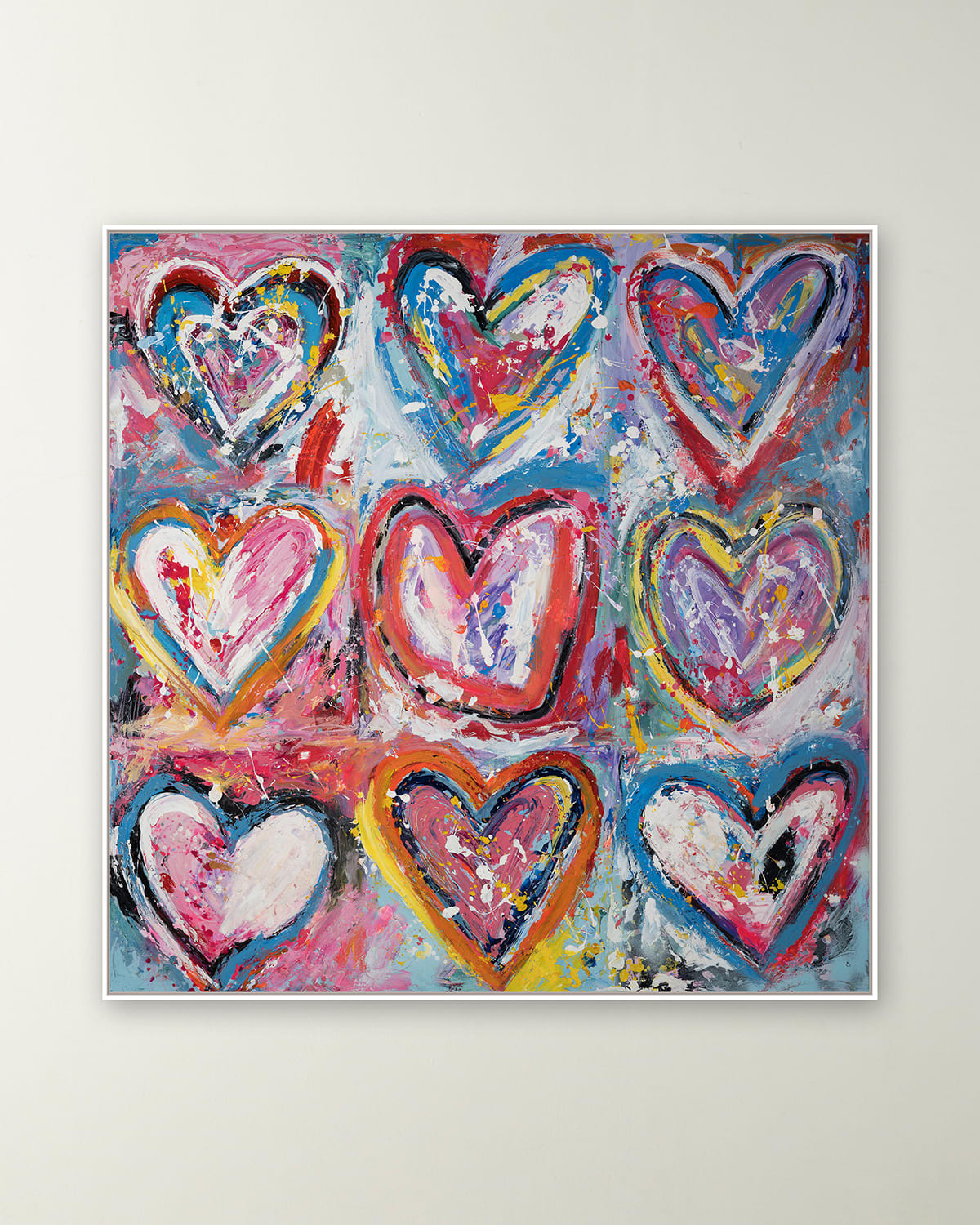 RFA FINE ART 9 HEARTS GICLEE ON GALLERY-WRAPPED CANVAS BY LARA BROOKE 