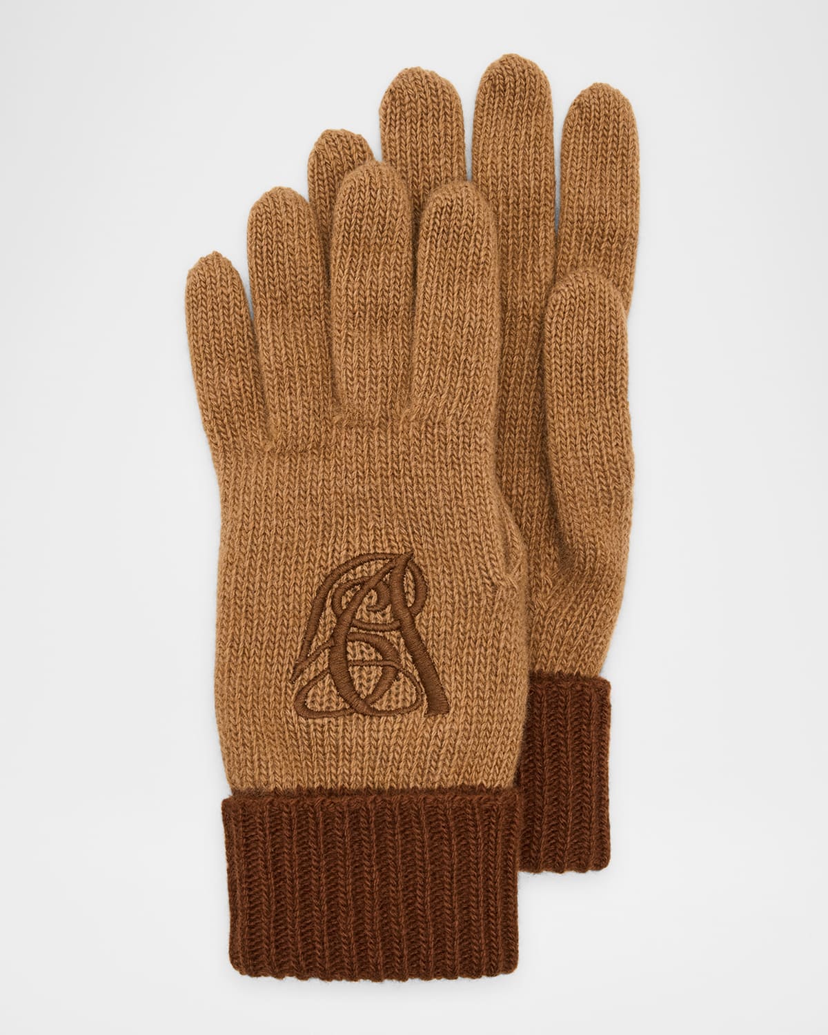 Valentino Vg Embroidered Knit Gloves
