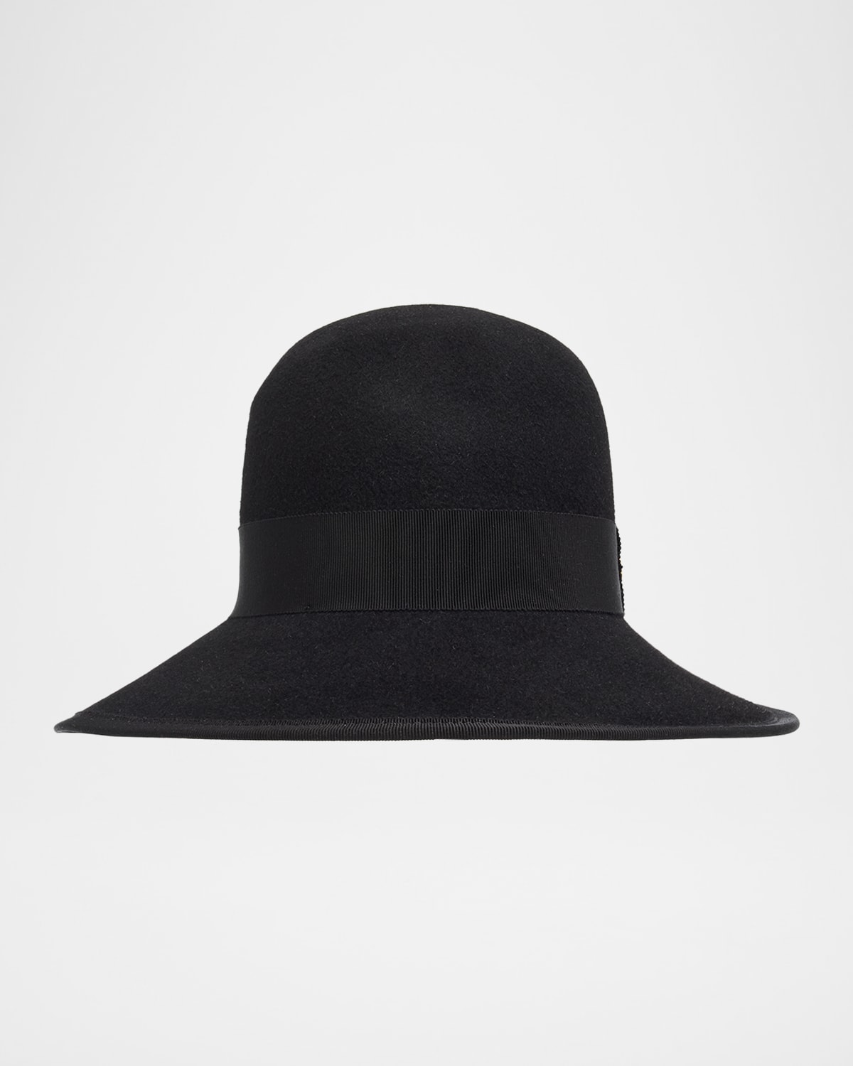 Valentino Vlogo Signature Large Brim Hat In Lapin Fabric In Animal Print