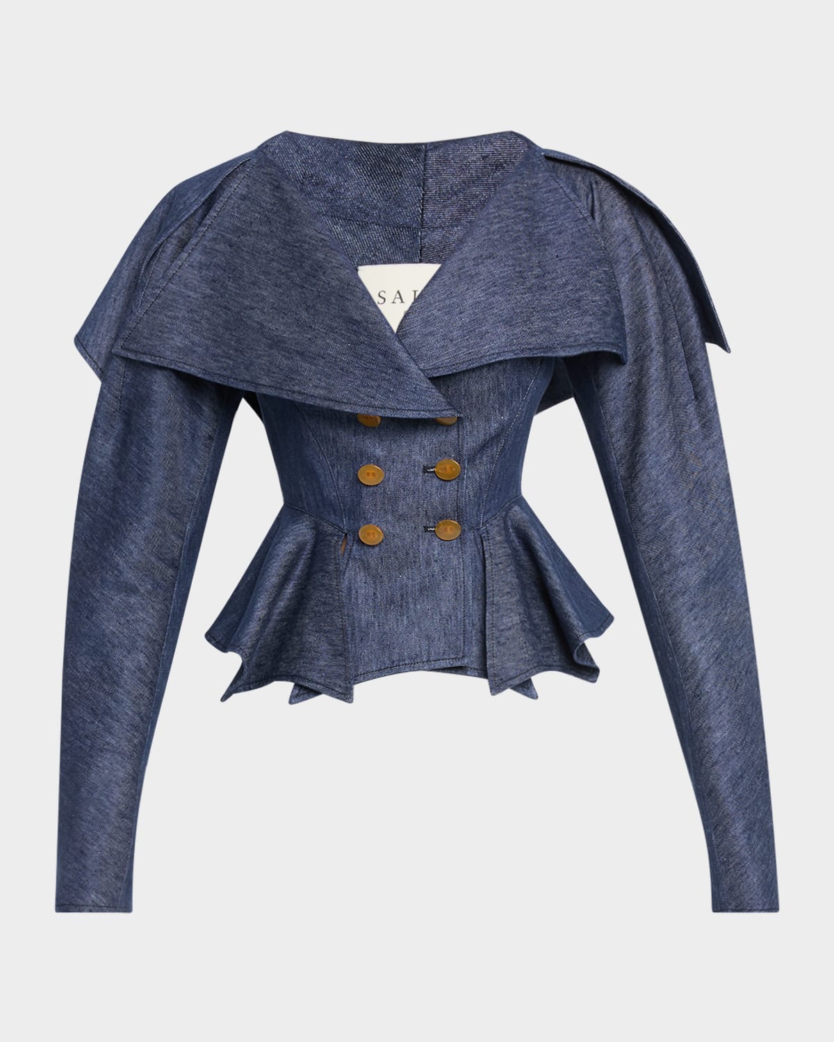 Callo Redingote Cape Peplum Jacket
