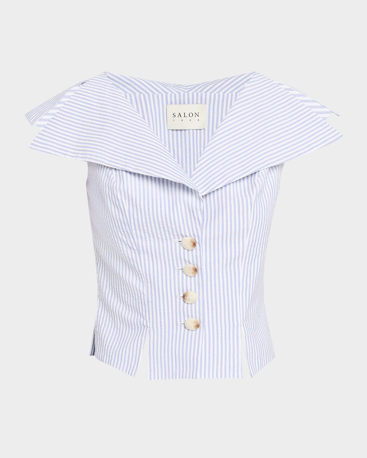 Jacopo Seersucker Sailor Top