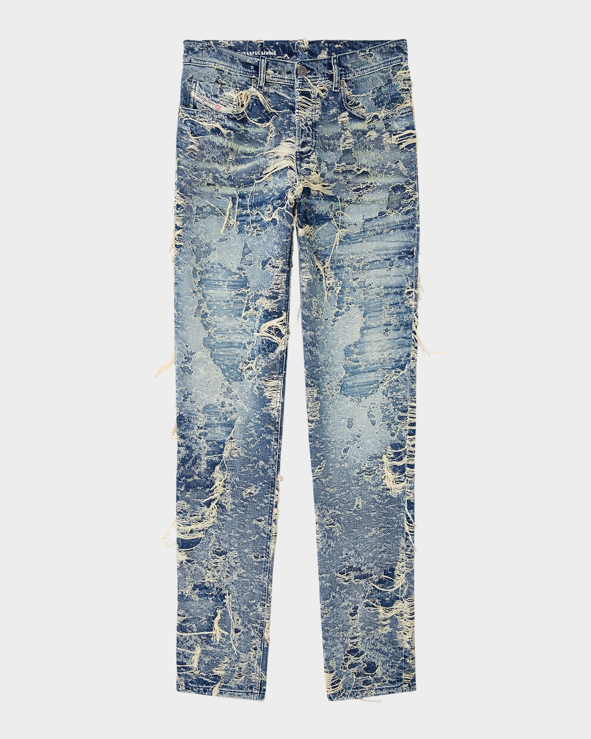 Diesel Regular Distressed Jeans 2023 D-finitive 09m04 In Denim