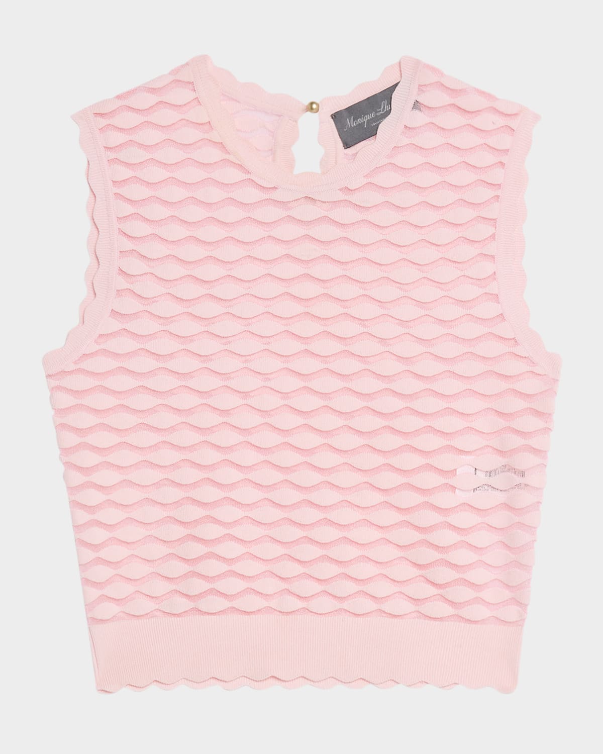 Scallop Knit Corp Tank Top