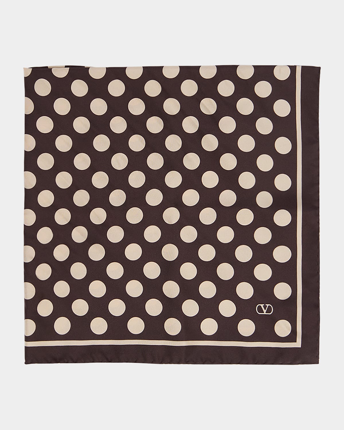 Men's Polka Dot Foulard Silk Pocket Square