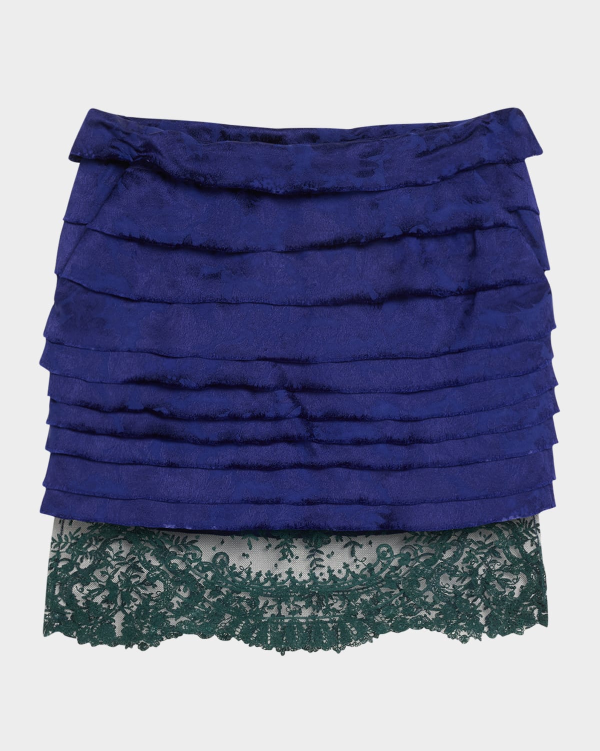 Saint Laurent Women's Jacquard Mini Skirt