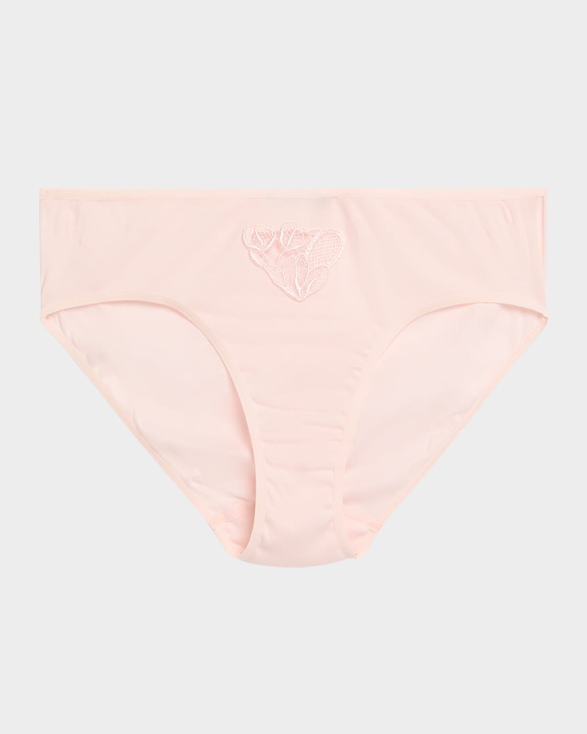 Belina High-Cut Embroidered Cotton Briefs