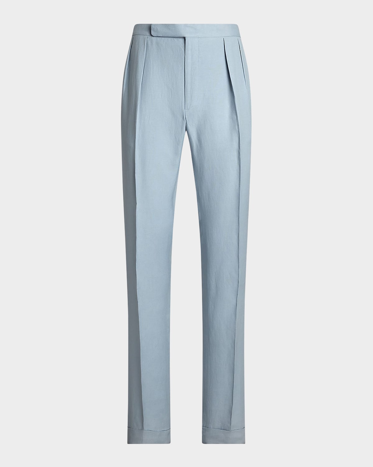 Ralph Lauren Men's Gregory Hand-tailored Trousers In Blue