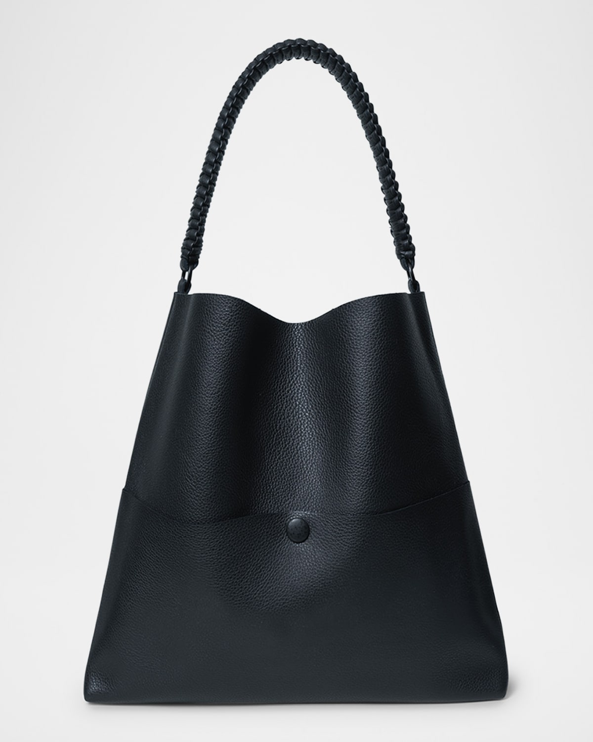 Duo Slim Medium Grained Leather Tote Bag