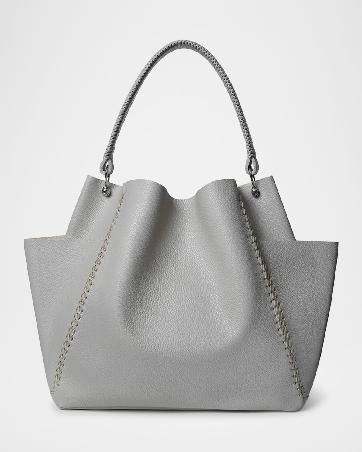 Grained Leather Shoulder Bag