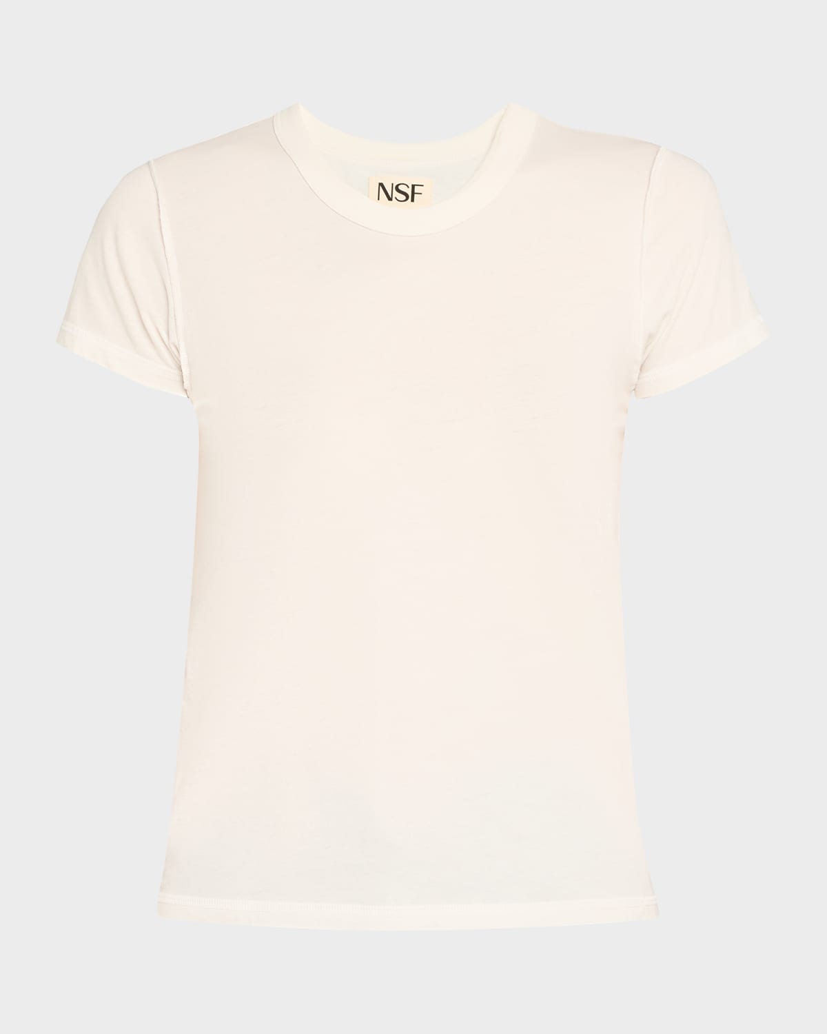 Nsf Clothing Alessi Shrunken Fine Jersey T-shirt In White