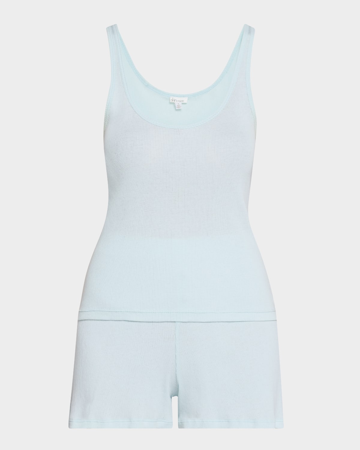 Ribbed Pima Cotton Tank & Shorts Pajama Set