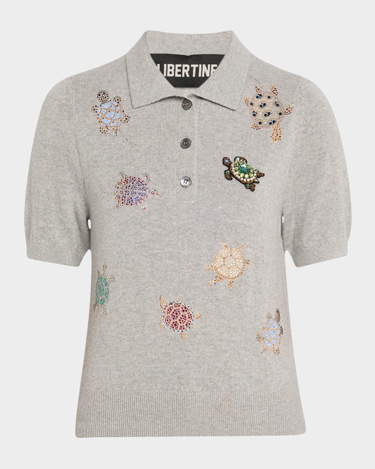 Turtle Time Cashmere Polo Sweater