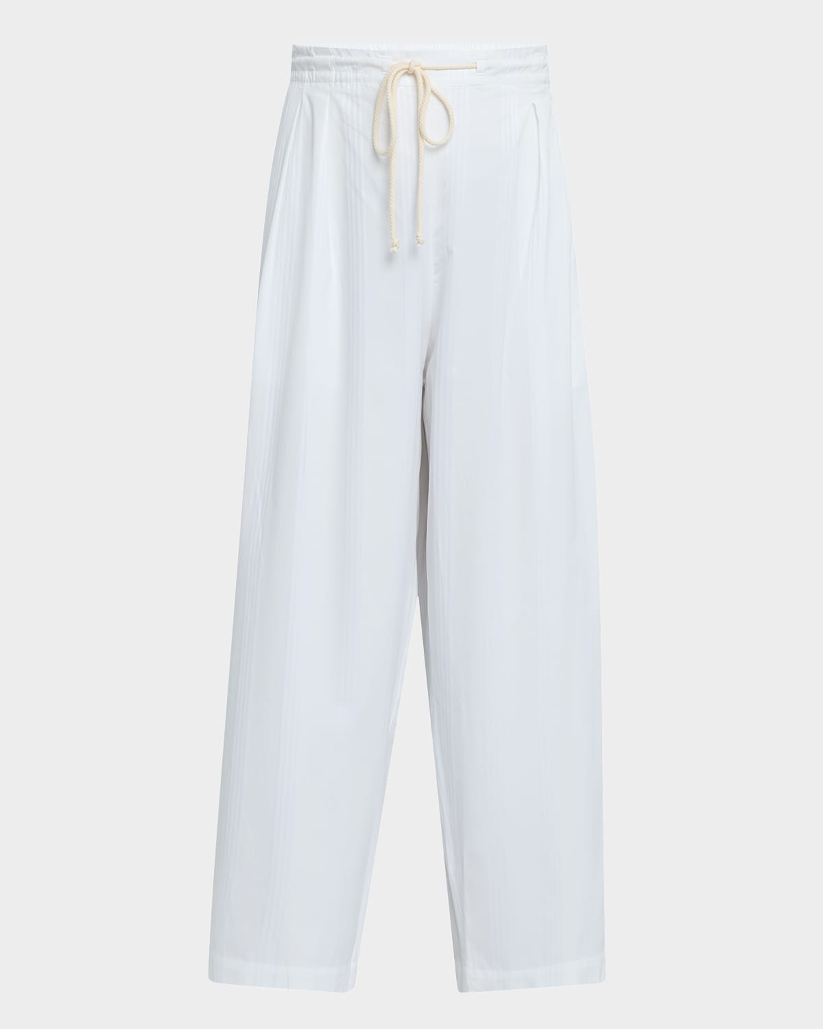Cropped Organic Cotton Sateen Pants