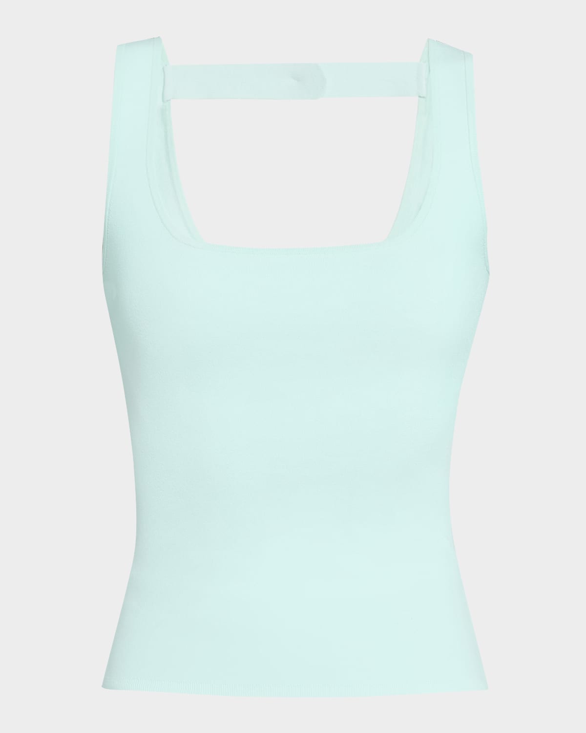 Square-Neck Knit Tank Top