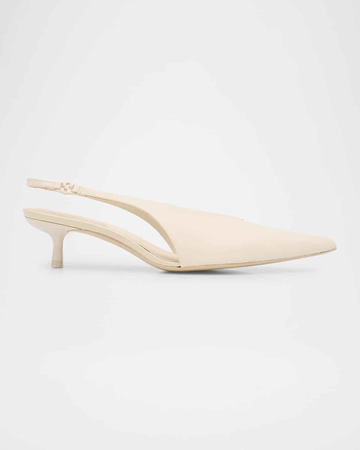 Sylvie Leather Kitten Ballerina Pumps