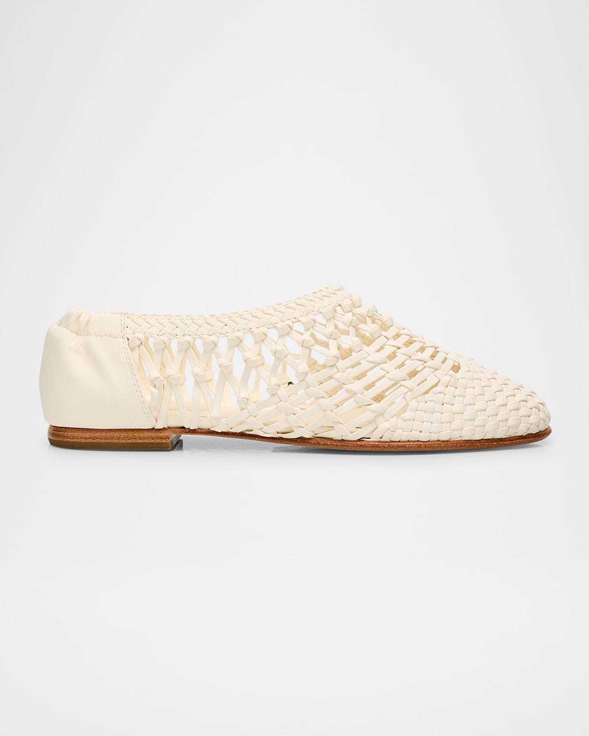 Eden Woven Leather Ballerina Flats