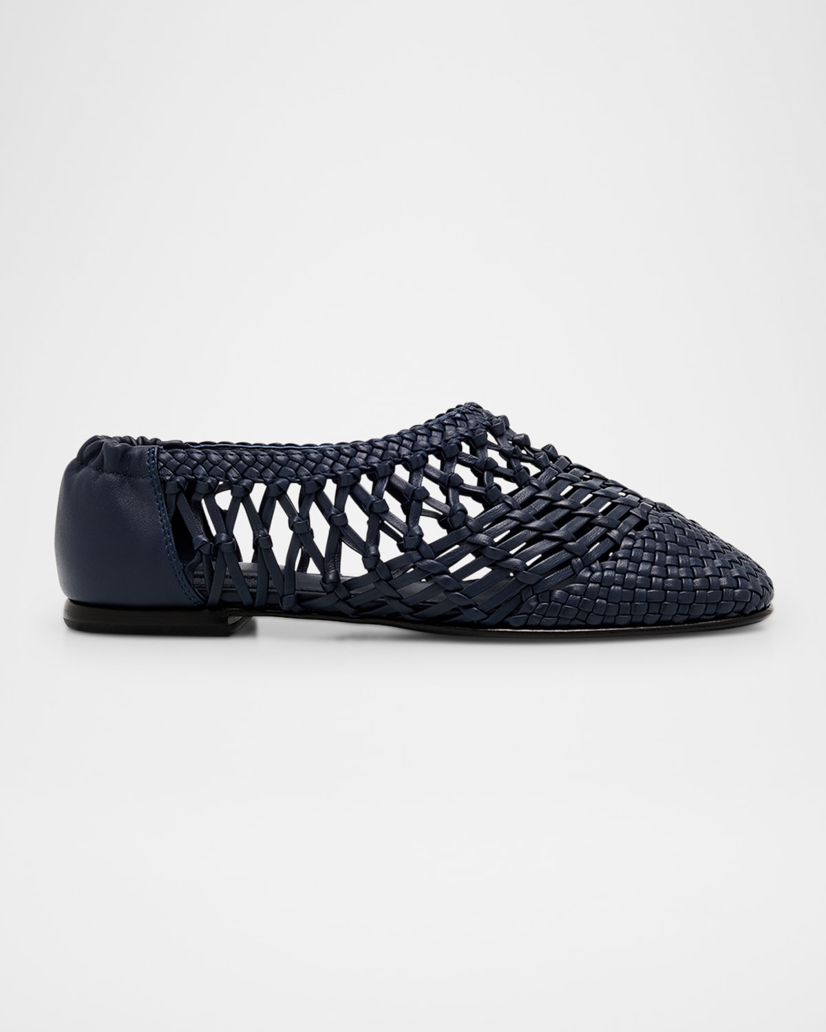 Eden Woven Leather Ballerina Flats