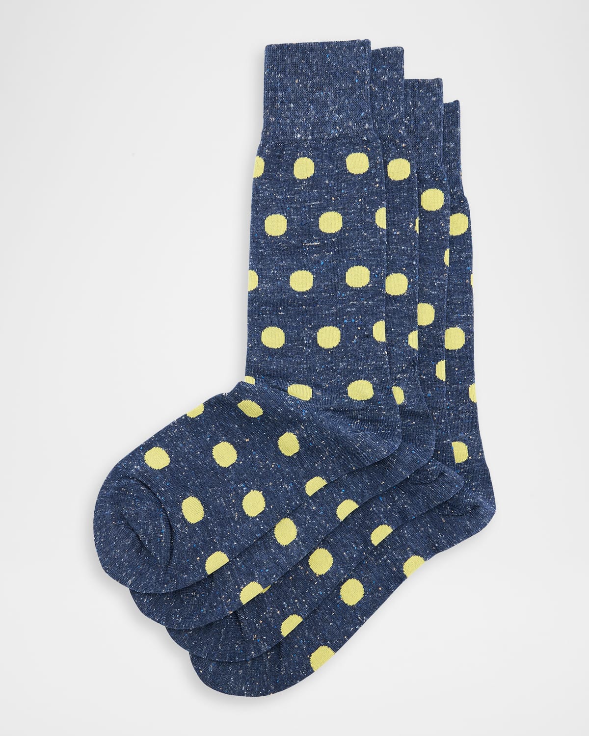 Paul Smith Men's Jarvis Polka Dot Crew Socks In Blue