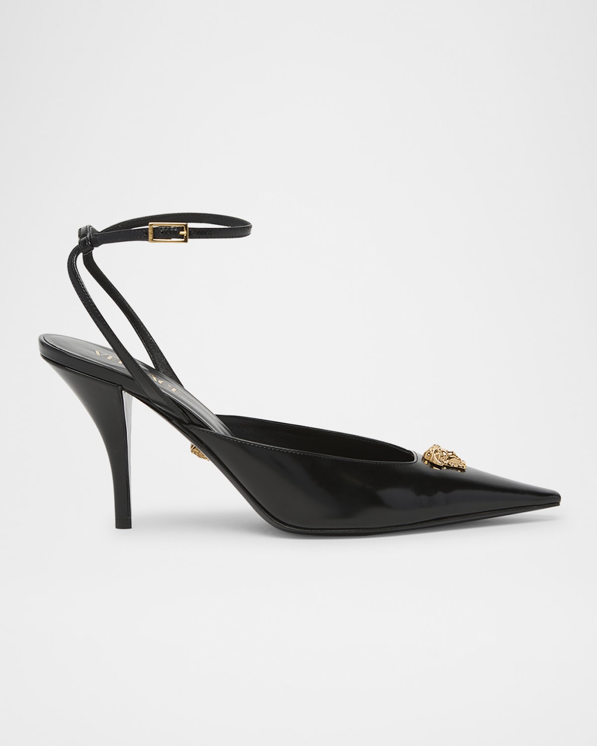 Versace La Medusa Calfskin Leather Pumps