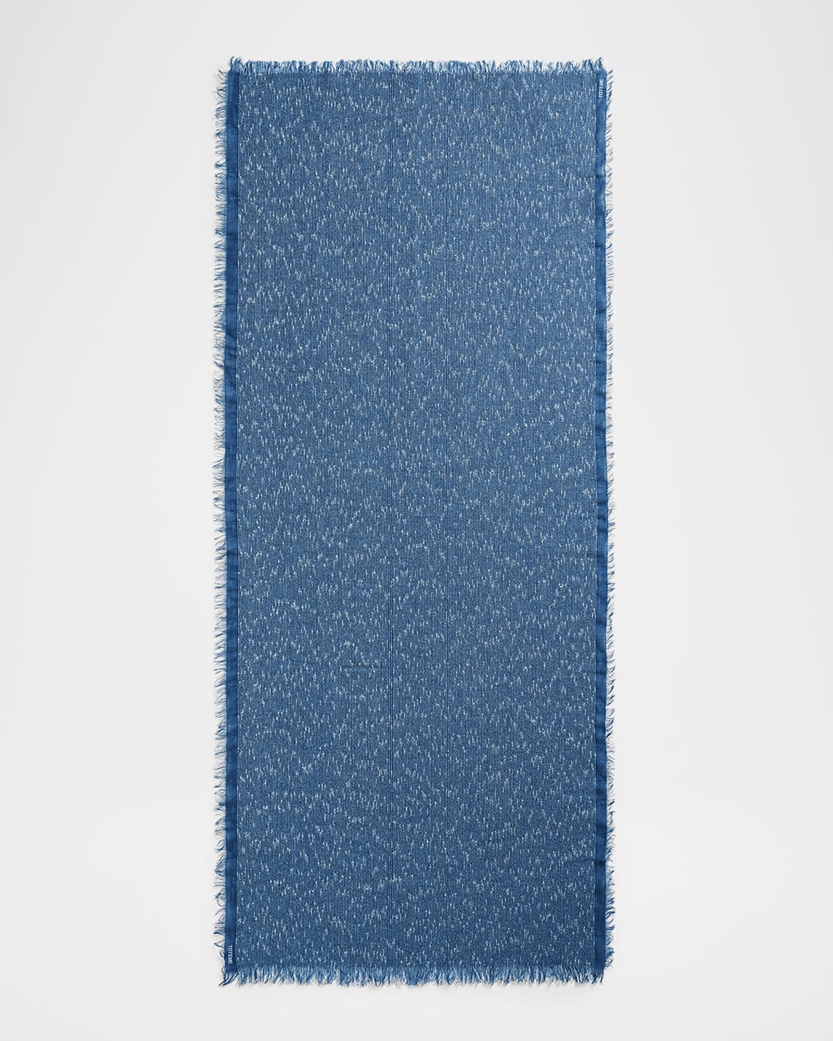 Totême Boucle Linen Sarong In Azure White 294