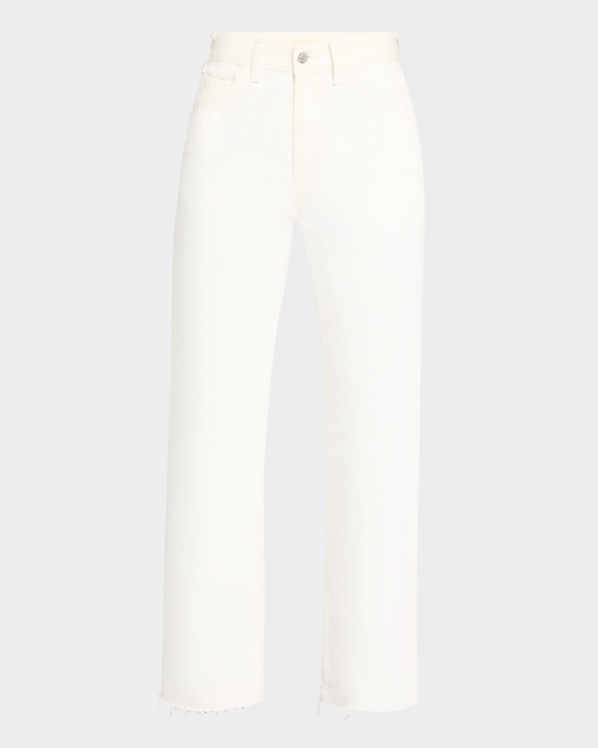 NILI LOTAN CALLA STRAIGHT-LEG ANKLE RAW-HEM JEANS 