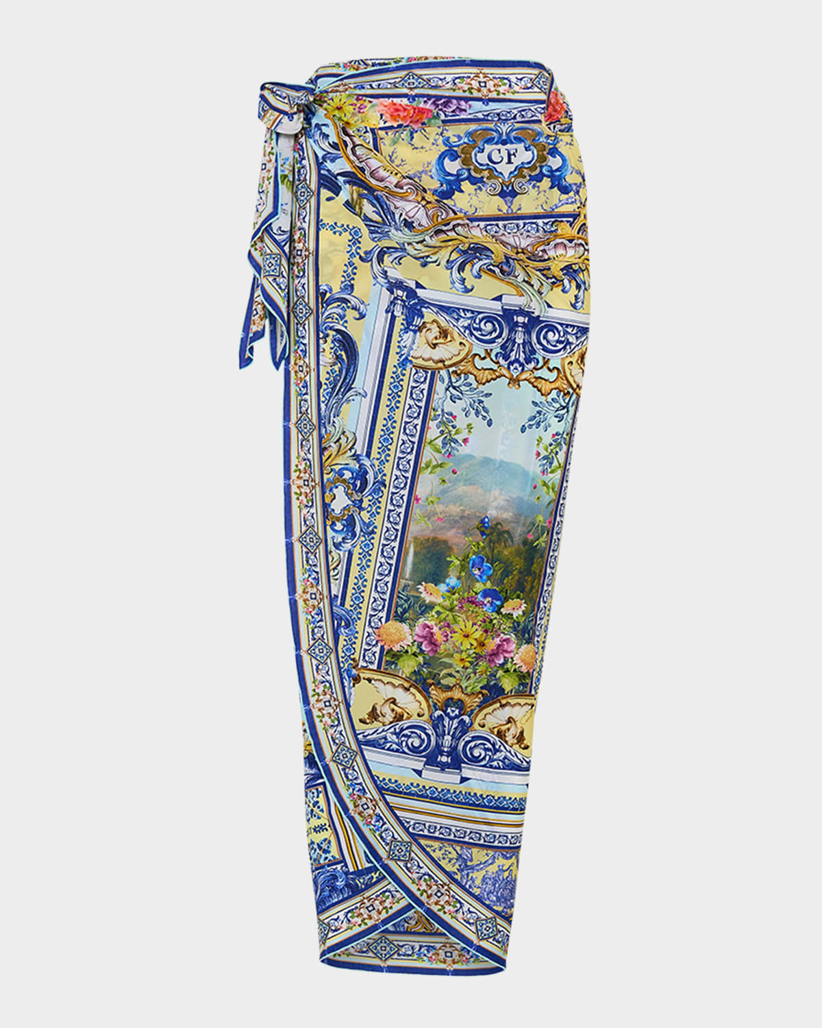 Camilla Womens Wall To Wall Wonders Long Eyelet Woven Sarong In Wall To Wall Wonders