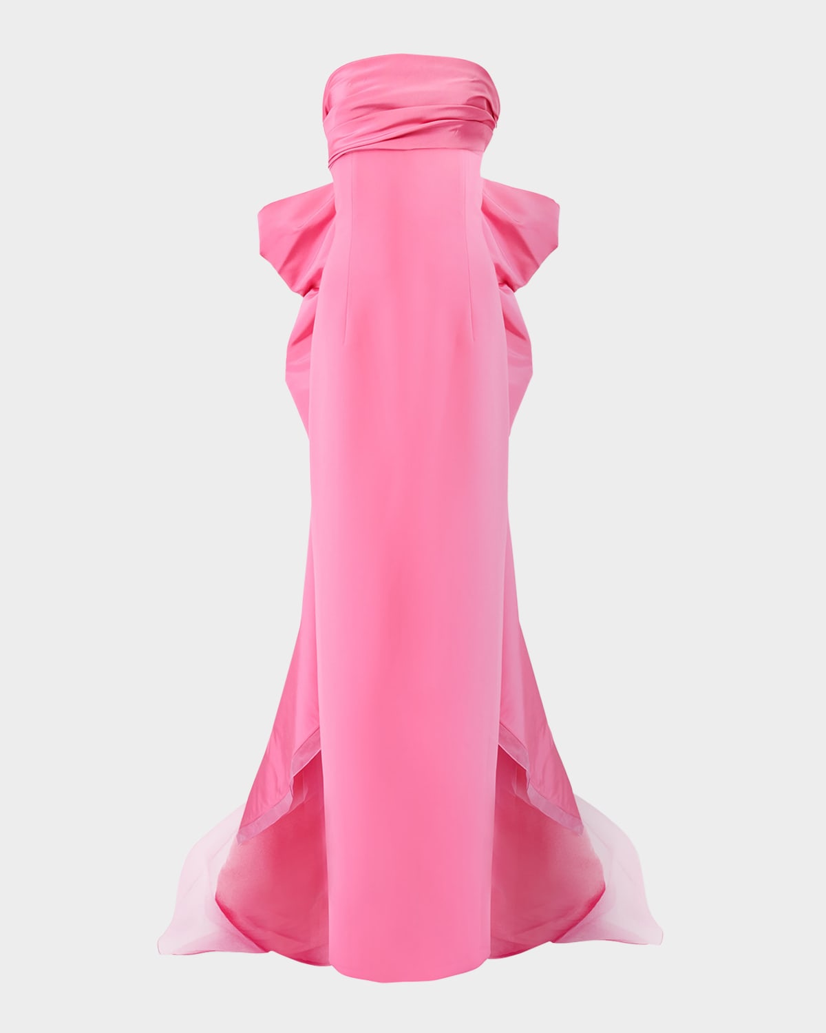 Carolina Herrera Strapless Bow-back Column Gown