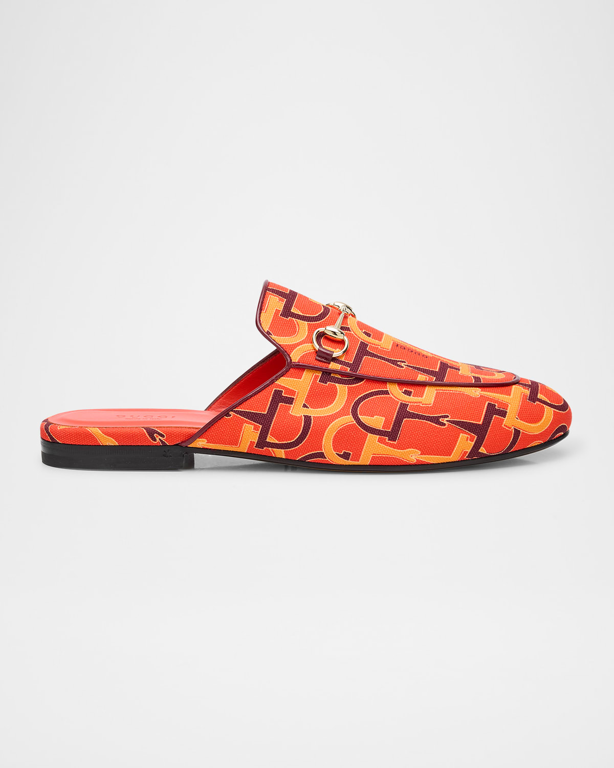 Princetown Horsebit Print Loafer Mules
