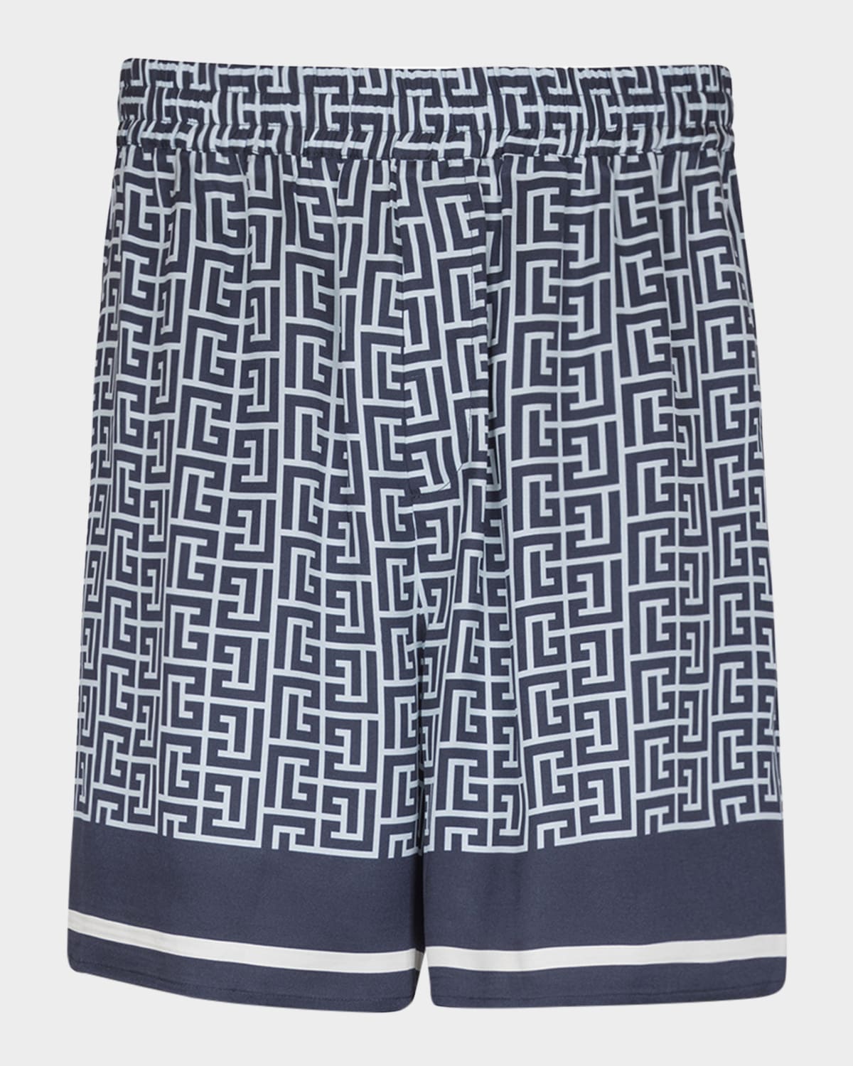 Balmain Men's Monogram Pull-on Shorts