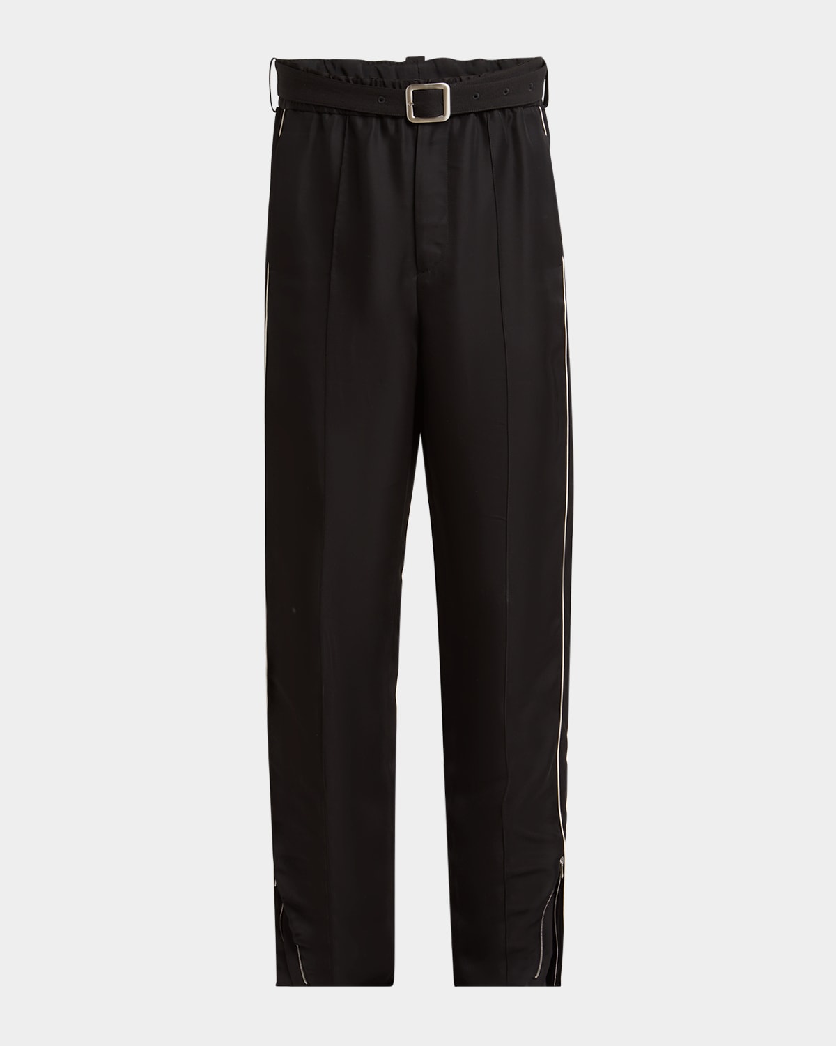 Men's Relaxed-Fit Trousers with Piping