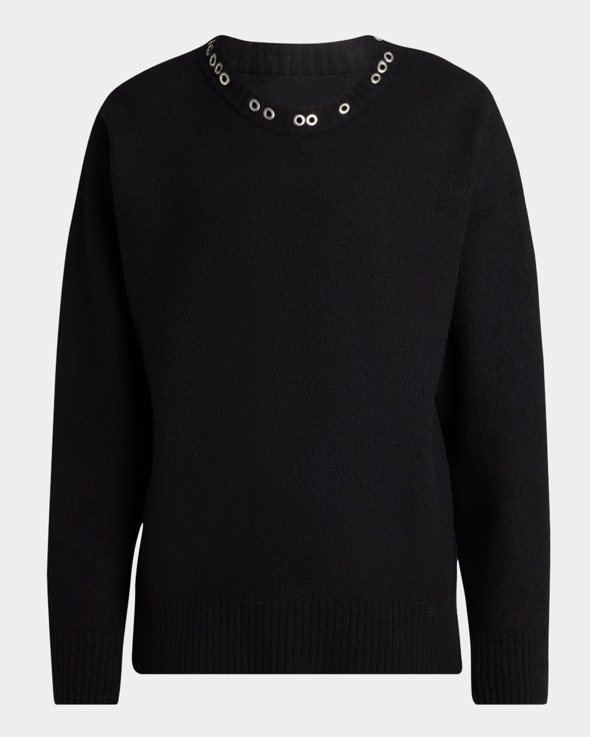 Men's Wool and Studs Crewneck Sweater