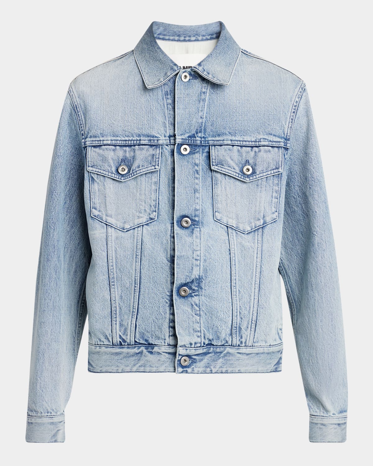 Men's Acid-Wash Denim Jacket