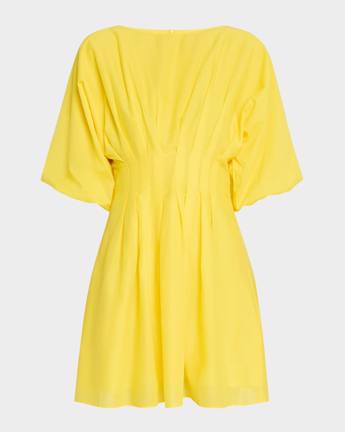 TRINA TURK GIAN 2 PLEATED COTTON VOILE MINI DRESS 