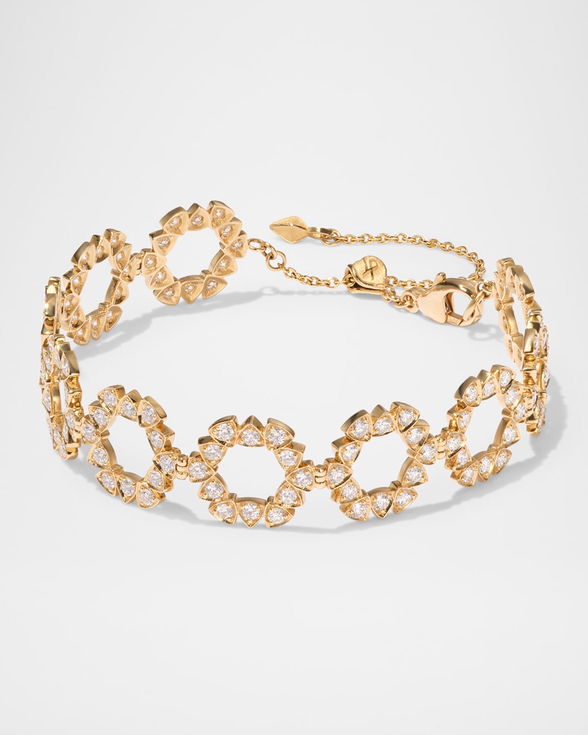 18K Yellow Gold Della Bracelet with Diamonds