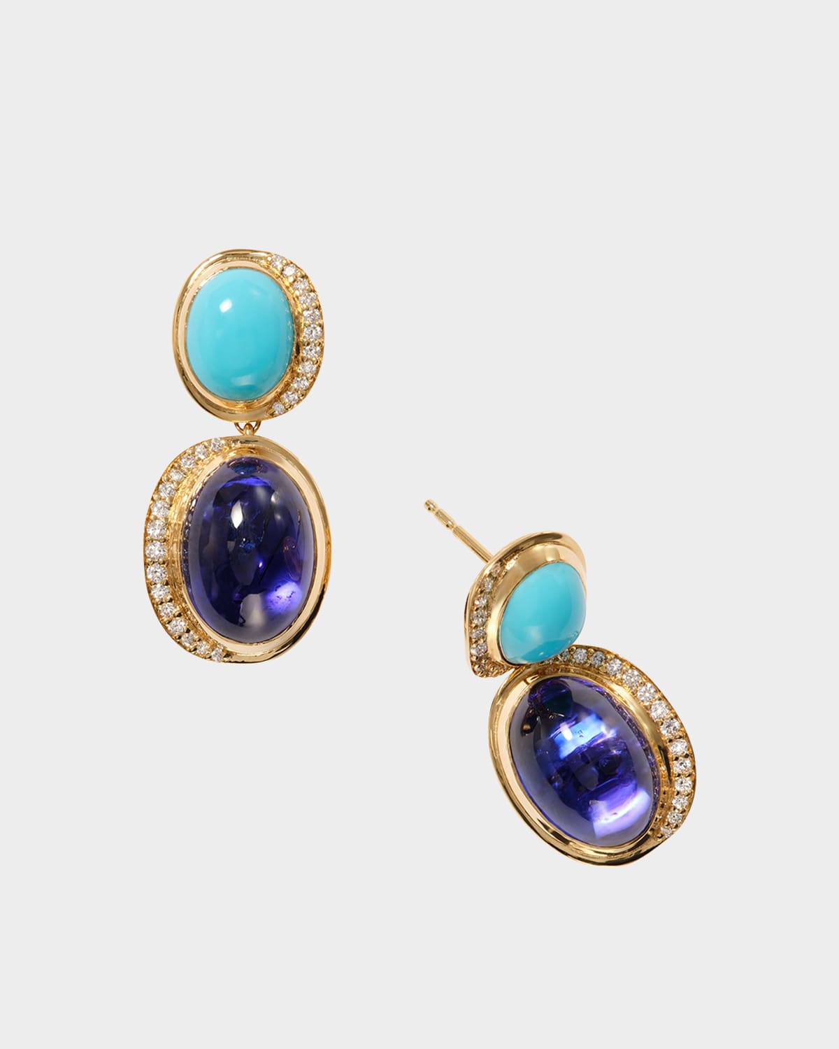 Aurora Crescent Drop Earrings