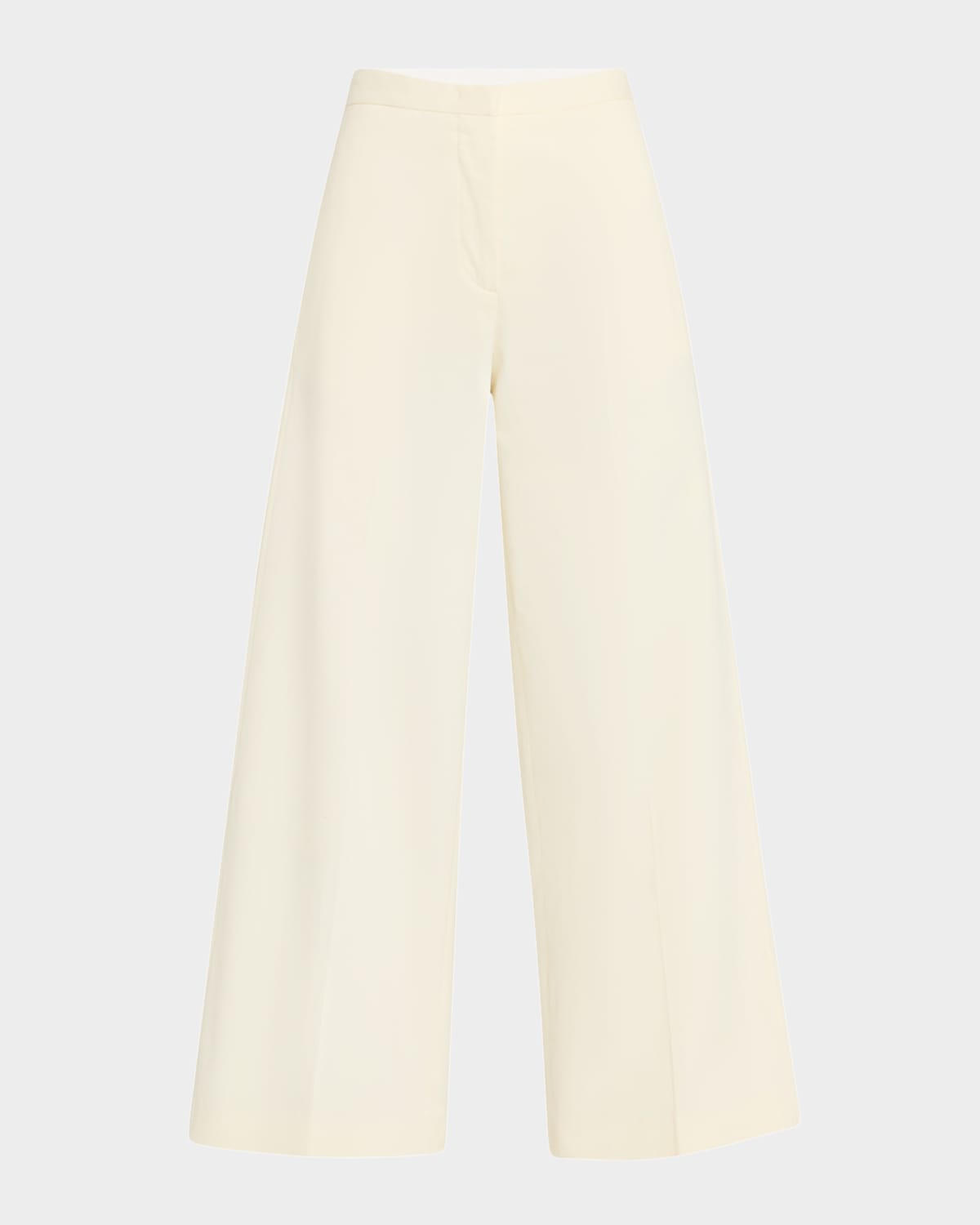 Shop Fabiana Filippi Cropped Wide-leg Cotton Gabardine Trousers